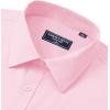 Alimens & Gentle Mens Dress Shirts Long Sleeve Wrinkle Free Stretch Business Casual Button Down Shirts(Pink)
