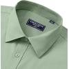 Alimens & Gentle Mens Dress Shirts Long Sleeve Wrinkle Free Stretch Business Casual Button Down Shirts(Sage Green)