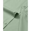 Alimens & Gentle Mens Dress Shirts Long Sleeve Wrinkle Free Stretch Business Casual Button Down Shirts(Sage Green)