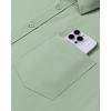 Alimens & Gentle Mens Dress Shirts Long Sleeve Wrinkle Free Stretch Business Casual Button Down Shirts(Sage Green)