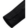 Alimens & Gentle Men’s Dress Shirts Long Sleeve Wrinkle Free Stretch Business Casual Wedding Button Down Shirt(Black)