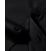 Alimens & Gentle Men’s Dress Shirts Long Sleeve Wrinkle Free Stretch Business Casual Wedding Button Down Shirt(Black)