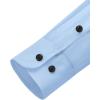 Alimens & Gentle Men’s Dress Shirts Long Sleeve Wrinkle Free Stretch Business Casual Wedding Button Down Shirt(Blue)