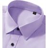 Alimens & Gentle Men’s Dress Shirts Long Sleeve Wrinkle Free Stretch Business Casual Wedding Button Down Shirt(Lavender)
