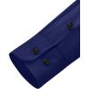 Alimens & Gentle Men’s Dress Shirts Long Sleeve Wrinkle Free Stretch Business Casual Wedding Button Down Shirt(Navy Blue)