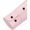 Alimens & Gentle Men’s Dress Shirts Long Sleeve Wrinkle Free Stretch Business Casual Wedding Button Down Shirt(Pink)