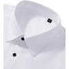 Alimens & Gentle Men’s Dress Shirts Long Sleeve Wrinkle Free Stretch Business Casual Wedding Button Down Shirt(White)