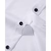 Alimens & Gentle Men’s Dress Shirts Long Sleeve Wrinkle Free Stretch Business Casual Wedding Button Down Shirt(White)