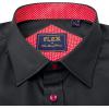 Alimens & Gentle Men’s Dress Shirts Long Sleeve Wrinkle-Free Business Casual Button Down Shirt(Flex Black Red)
