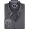 Alimens & Gentle Men’s Dress Shirts Long Sleeve Wrinkle-Free Business Casual Button Down Shirt(Grey Black)