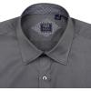 Alimens & Gentle Men’s Dress Shirts Long Sleeve Wrinkle-Free Business Casual Button Down Shirt(Grey Black)