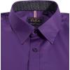 Alimens & Gentle Men’s Dress Shirts Long Sleeve Wrinkle-Free Business Casual Button Down Shirt(Purple)