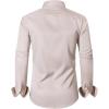Alimens & Gentle Men’s Dress Shirts Long Sleeve Wrinkle-Free Business Casual Button Down Shirt(Tan)