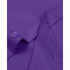 Alimens & Gentle Men’s Dress Shirts Long Sleeve Wrinkle-Free Stretch Shirts Solid Formal Button Down Shirt with Pocket(Ag Purple)