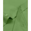 Alimens & Gentle Men’s Dress Shirts Long Sleeve Wrinkle-Free Stretch Shirts Solid Formal Button Down Shirt with Pocket(Bright Green)