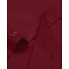 Alimens & Gentle Men’s Dress Shirts Long Sleeve Wrinkle-Free Stretch Shirts Solid Formal Button Down Shirt with Pocket(Burgundy)