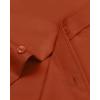 Alimens & Gentle Men’s Dress Shirts Long Sleeve Wrinkle-Free Stretch Shirts Solid Formal Button Down Shirt with Pocket(Burnt /Orange)