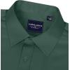 Alimens & Gentle Men’s Dress Shirts Long Sleeve Wrinkle-Free Stretch Shirts Solid Formal Button Down Shirt with Pocket(Dark Green)