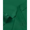 Alimens & Gentle Men’s Dress Shirts Long Sleeve Wrinkle-Free Stretch Shirts Solid Formal Button Down Shirt with Pocket(Green)
