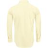 Alimens & Gentle Men’s Dress Shirts Long Sleeve Wrinkle-Free Stretch Shirts Solid Formal Button Down Shirt with Pocket(Milk Yellow)