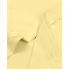 Alimens & Gentle Men’s Dress Shirts Long Sleeve Wrinkle-Free Stretch Shirts Solid Formal Button Down Shirt with Pocket(Milk Yellow)