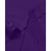 Alimens & Gentle Men’s Dress Shirts Long Sleeve Wrinkle-Free Stretch Shirts Solid Formal Button Down Shirt with Pocket(Purple)