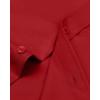 Alimens & Gentle Men’s Dress Shirts Long Sleeve Wrinkle-Free Stretch Shirts Solid Formal Button Down Shirt with Pocket(Red)