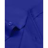 Alimens & Gentle Men’s Dress Shirts Long Sleeve Wrinkle-Free Stretch Shirts Solid Formal Button Down Shirt with Pocket(Royal Blue)