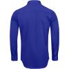 Alimens & Gentle Men’s Dress Shirts Long Sleeve Wrinkle-Free Stretch Shirts Solid Formal Button Down Shirt with Pocket(Royal Blue)