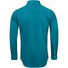 Alimens & Gentle Men’s Dress Shirts Long Sleeve Wrinkle-Free Stretch Shirts Solid Formal Button Down Shirt with Pocket(Teal)
