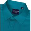 Alimens & Gentle Men’s Dress Shirts Long Sleeve Wrinkle-Free Stretch Shirts Solid Formal Button Down Shirt with Pocket(Teal)