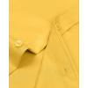 Alimens & Gentle Men’s Dress Shirts Long Sleeve Wrinkle-Free Stretch Shirts Solid Formal Button Down Shirt with Pocket(Yellow)