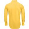 Alimens & Gentle Men’s Dress Shirts Long Sleeve Wrinkle-Free Stretch Shirts Solid Formal Button Down Shirt with Pocket(Yellow)