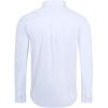 Alimens & Gentle Men’s Dress Shirts Regular Fit Long Sleeve Button Down Shirts Wrinkle Free Cotton Shirts(White)
