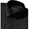 Alimens & Gentle Men’s Dress Shirts Transitional Weather Long Sleeve Stretch Wrinkle-Free Button Down Top(Black)