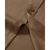 Alimens & Gentle Men’s Dress Shirts Transitional Weather Long Sleeve Stretch Wrinkle-Free Button Down Top(Dark Khaki)