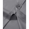 Alimens & Gentle Men’s Dress Shirts Transitional Weather Long Sleeve Stretch Wrinkle-Free Button Down Top(Grey)
