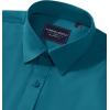 Alimens & Gentle Men’s Dress Shirts Transitional Weather Long Sleeve Stretch Wrinkle-Free Button Down Top(Teal)