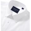 Alimens & Gentle Men’s Dress Shirts Transitional Weather Long Sleeve Stretch Wrinkle-Free Button Down Top(White)