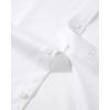Alimens & Gentle Men’s Dress Shirts Transitional Weather Long Sleeve Stretch Wrinkle-Free Button Down Top(White)