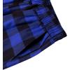 Alimens & Gentle Mens Heavyweight Flannel Plaid Pajama Pants 100% Cotton Sleep Lounge Pant(Blue Black)