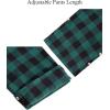 Alimens & Gentle Mens Heavyweight Flannel Plaid Pajama Pants 100% Cotton Sleep Lounge Pant(Green Black)