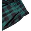 Alimens & Gentle Mens Heavyweight Flannel Plaid Pajama Pants 100% Cotton Sleep Lounge Pant(Green Black)