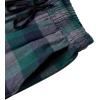 Alimens & Gentle Mens Heavyweight Flannel Plaid Pajama Pants 100% Cotton Sleep Lounge Pant(Green Grey)
