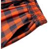 Alimens & Gentle Mens Heavyweight Flannel Plaid Pajama Pants 100% Cotton Sleep Lounge Pant(Orange Grey)