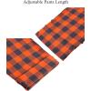 Alimens & Gentle Mens Heavyweight Flannel Plaid Pajama Pants 100% Cotton Sleep Lounge Pant(Orange Grey)