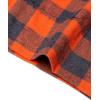 Alimens & Gentle Mens Heavyweight Flannel Plaid Pajama Pants 100% Cotton Sleep Lounge Pant(Orange Grey)