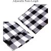 Alimens & Gentle Mens Heavyweight Flannel Plaid Pajama Pants 100% Cotton Sleep Lounge Pant(White Black)