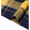 Alimens & Gentle Mens Heavyweight Flannel Plaid Pajama Pants 100% Cotton Sleep Lounge Pant(Yellow Navy)