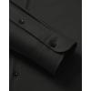 Alimens & Gentle Men’s Long Sleeve Dress Shirts Wrinkle Free Stretch Wedding Business Casual Button Down Shirt(Black)